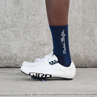 PEDAL MAFIA - Tech Socks NAVY & WHITE