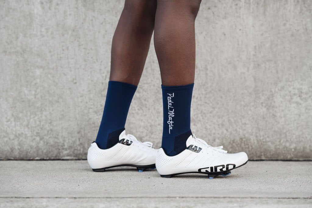PEDAL MAFIA - Tech Socks NAVY & WHITE