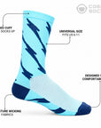 Cosmic Socks - Electric Blue