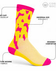 Cosmic Socks - Pink Blot