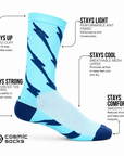 Cosmic Socks - Electric Blue