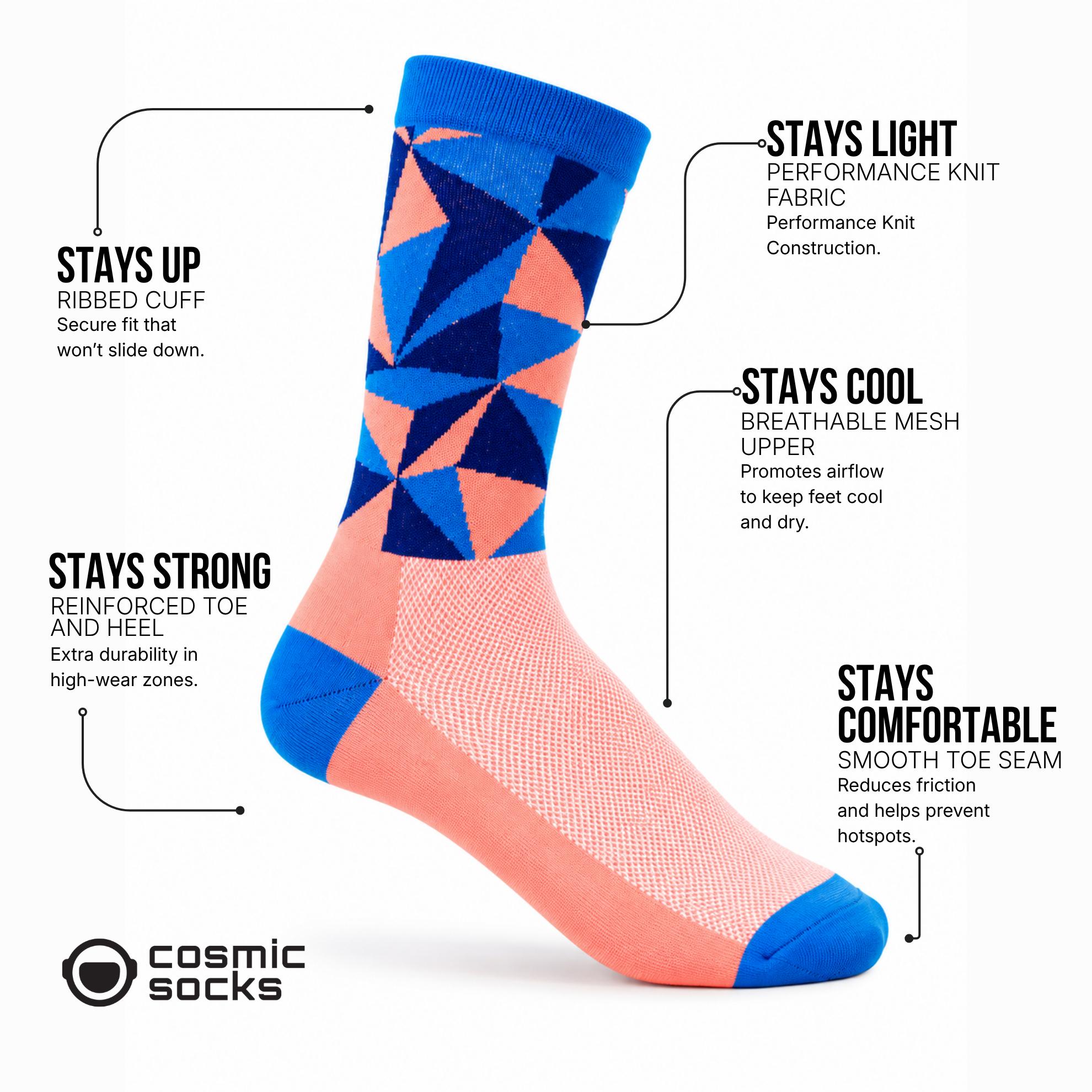 Cosmic Socks - Lake Como