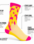 Cosmic Socks - Pink Blot