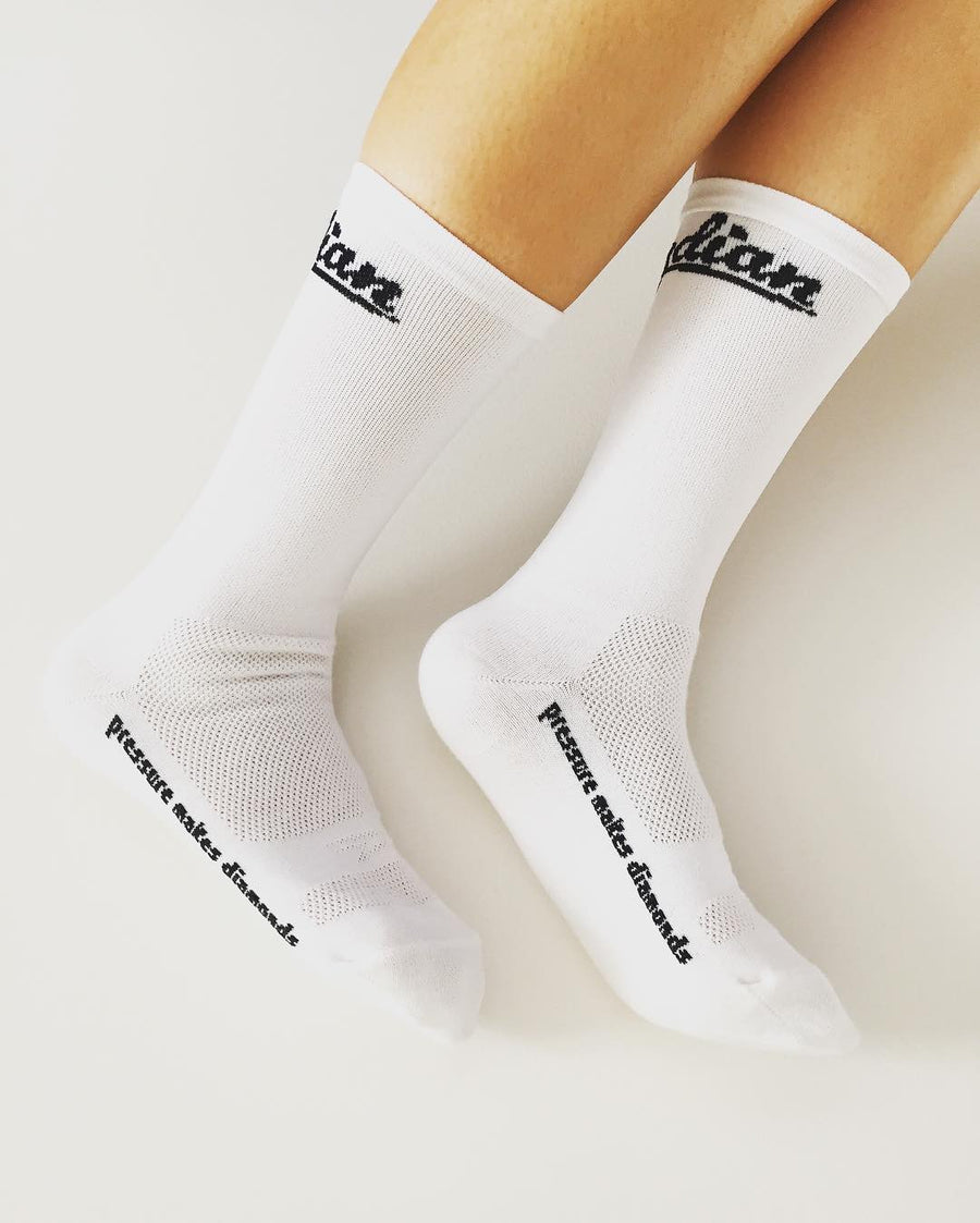 OBSYDIAN Fortitude White Socks