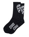 ATTAQUER Skull Logo Socks - Black