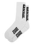 ATTAQUER Vertical Logo Socks - White