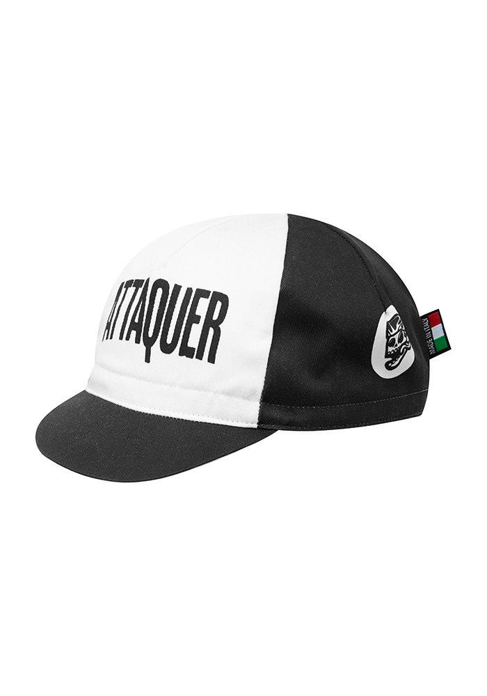 ATTAQUER F*CK YEAH Cycling Cap - BLACK / WHITE