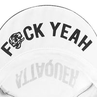 ATTAQUER F*CK YEAH Cycling Cap - BLACK / WHITE