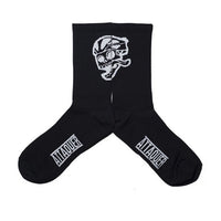 ATTAQUER Skull Logo Socks - BLACK