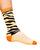Cosmic Cycling Socks,Easy Tiger with Neon Orange Stripes