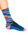 Faded look, Pink and blue stripe cycling socks.