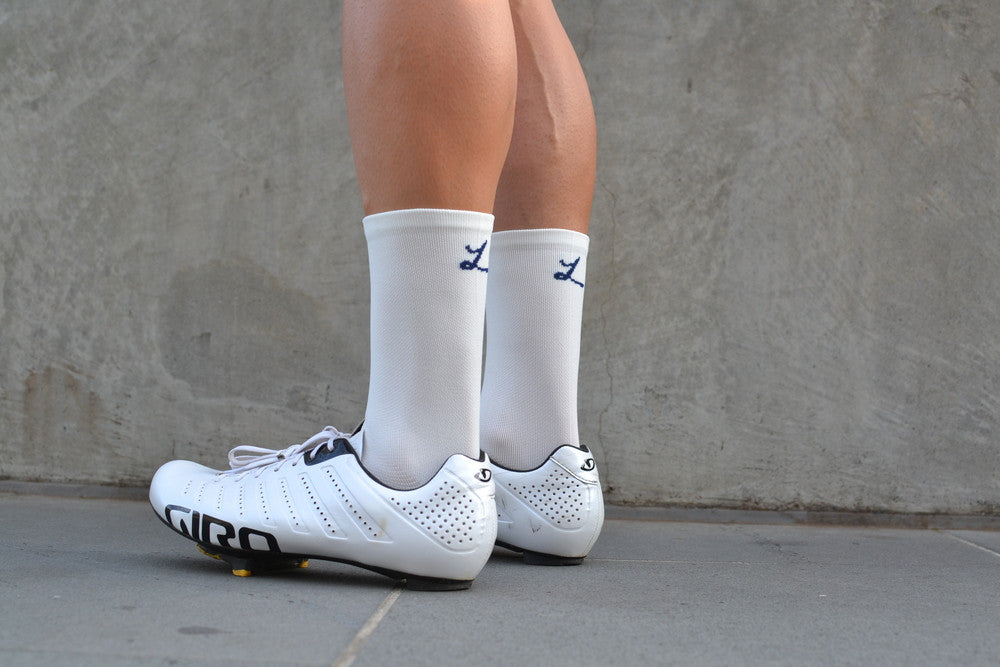 Lumiere Logo Socks - White