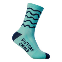 VICTORY CHIMP HILL REPEATS SOCKS - CELESTE