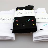 Lumiere Logo Socks - White