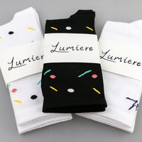 Lumiere Logo Socks - White