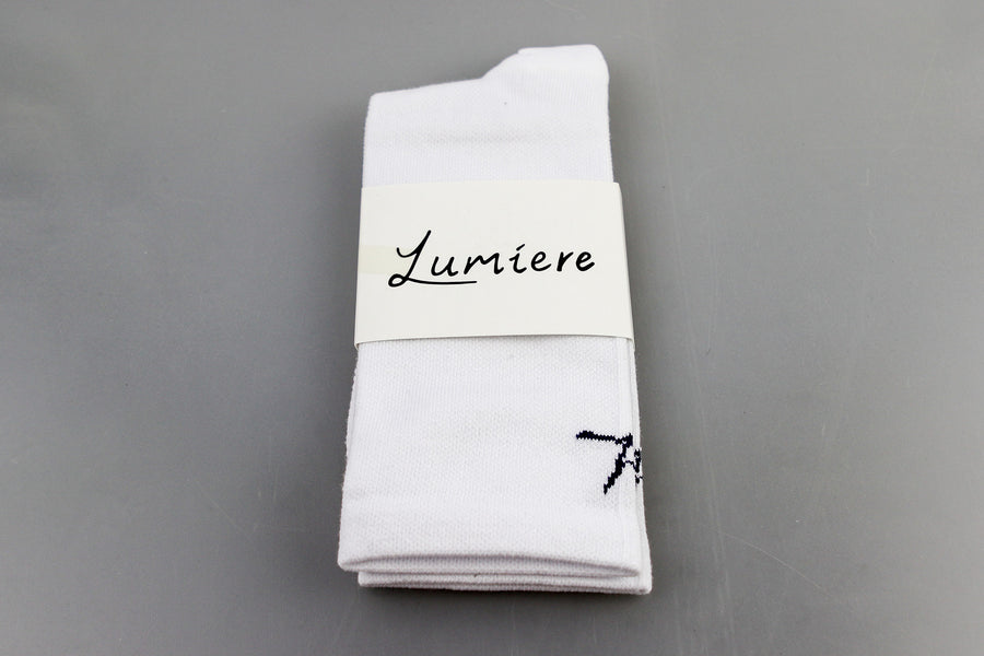 Lumiere Logo Socks - White