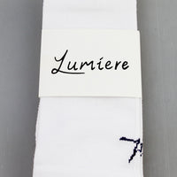 Lumiere Logo Socks - White